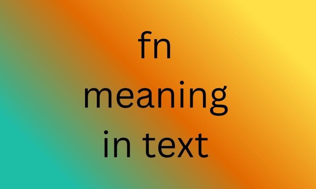 fn meaning in text