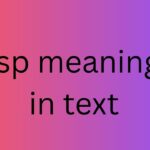 jsp meaning in text