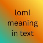 loml meaning in text