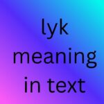 lyk meaning in text