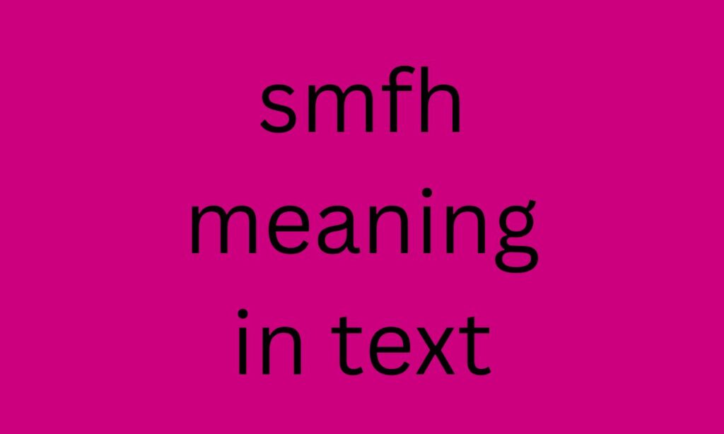 smfh meaning in text