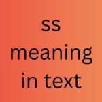 ss meaning in text