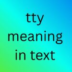 tty meaning in text