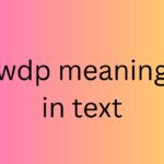 wdp meaning in text