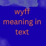 wyff meaning in text