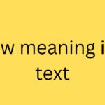 dw meaning in text