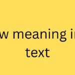 fw meaning in text