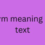 fym meaning in text