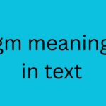 gm meaning in text