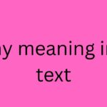 hy meaning in text