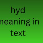 hyd meaning in text