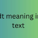 idt meaning in text
