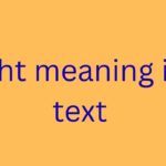 ight meaning in text