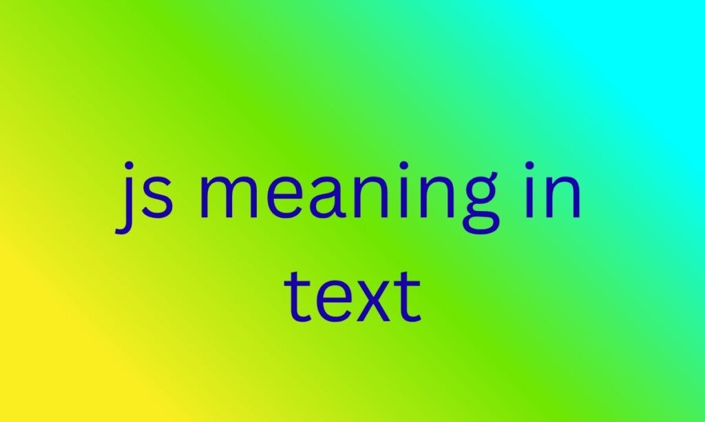 js meaning in text