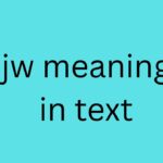 jw meaning in text