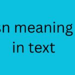 sn meaning in text
