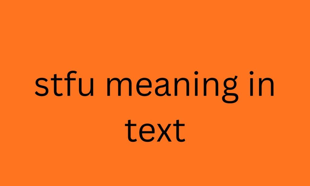 stfu meaning in text