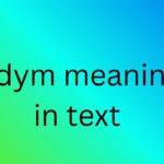 wdym meaning in text