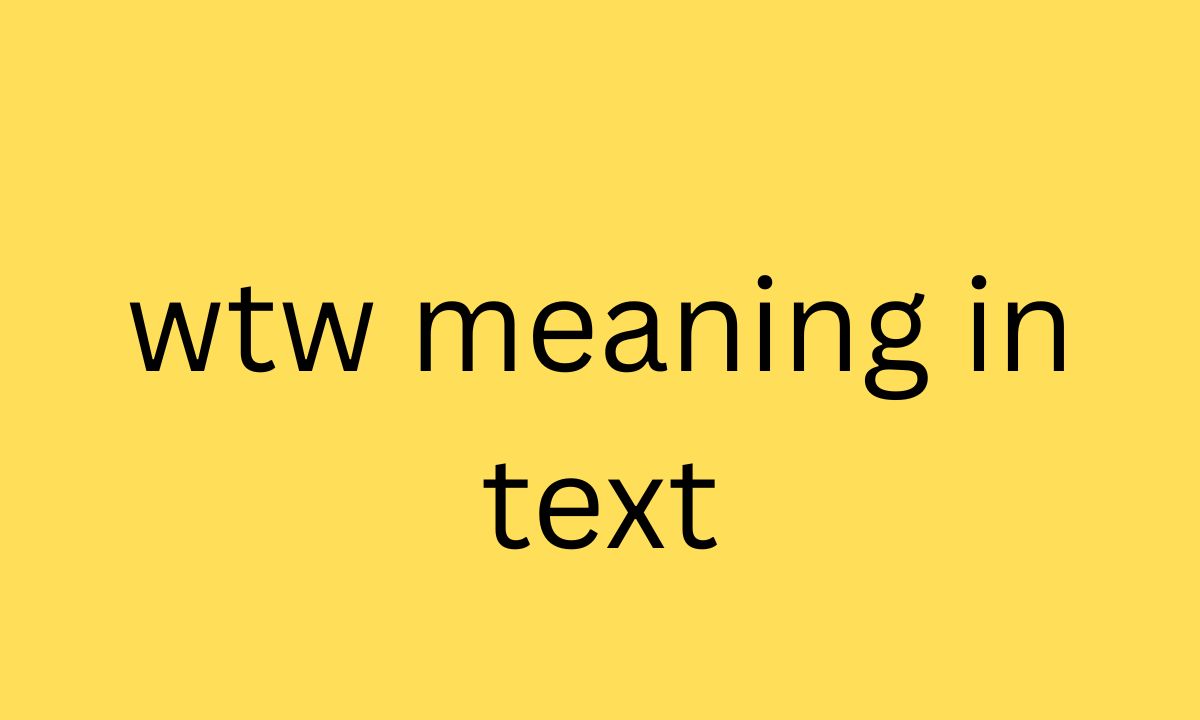 wtw meaning in text