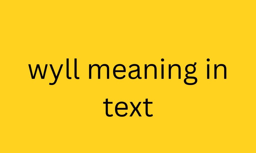 wyll meaning in text