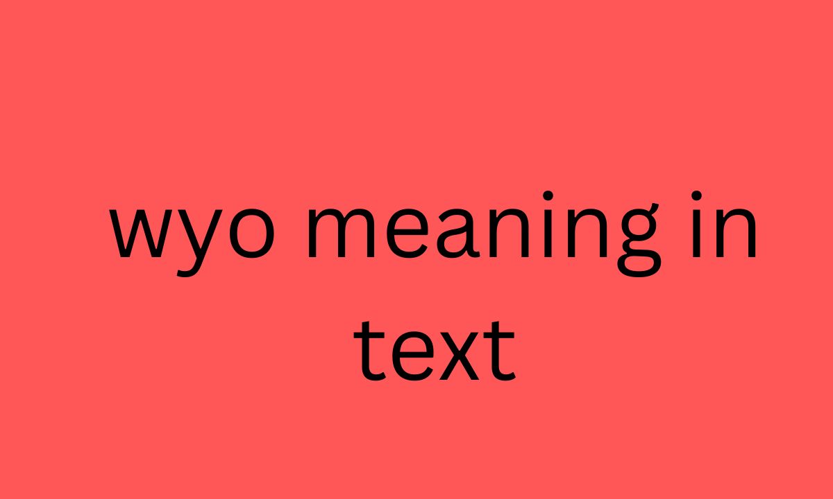 wyo meaning in text